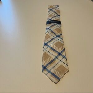 Tommy Hilfiger Men’s Robert Slim Plaid Pattern Linen Tie